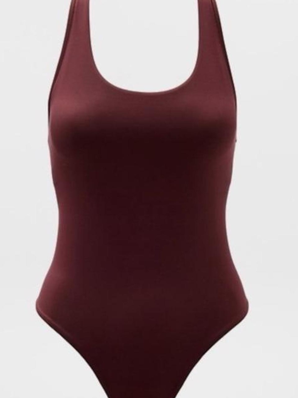 Athleta Burgundy BodyMove Bodysuit